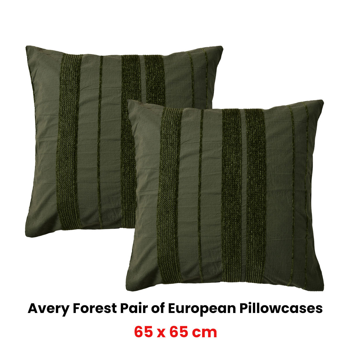Bianca Pair of Avery Forest European Pillowcases 65 x 65cm V442-BCA-PILLOWC-AVERY-FOREST-EU