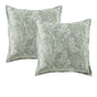 Bianca Pair of Eden Sage European Pillowcases V442-BCA-PILLOWC-EDEN-SAGE-EU