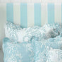 Bianca Florence White Blue Euro Pillowcases in Pair V442-BCA-PILLOWC-FLORENCE-WHITE-EU