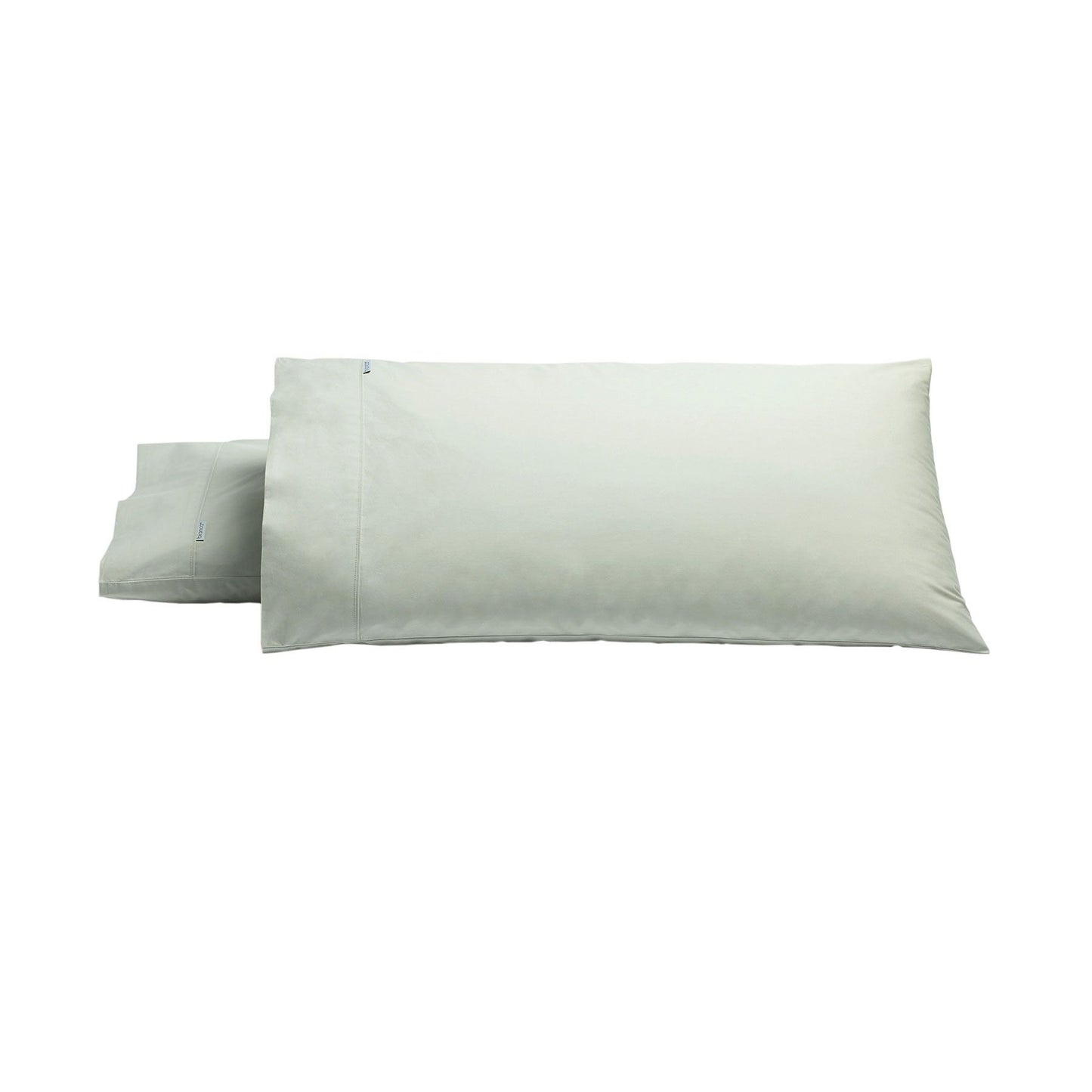 Bianca Pair of Heston Cotton Percale King Pillowcases Silver V442-BCA-PILLOWC-HESTON-SILVER-KI