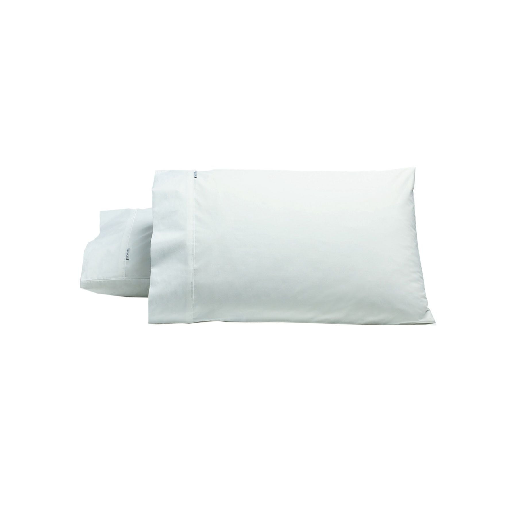 Bianca Pair of Heston Cotton Percale Standard Pillowcases White V442-BCA-PILLOWC-HESTON-WHITE-ST