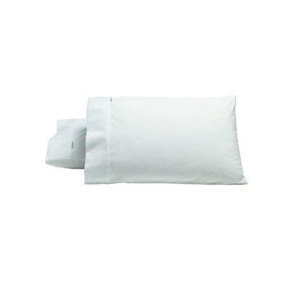 Bianca Pair of Heston Cotton Percale Standard Pillowcases White V442-BCA-PILLOWC-HESTON-WHITE-ST