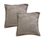 Bianca Pair of Kairo Taupe European Pillowcases V442-BCA-PILLOWC-KAIRO-TAUPE-EU