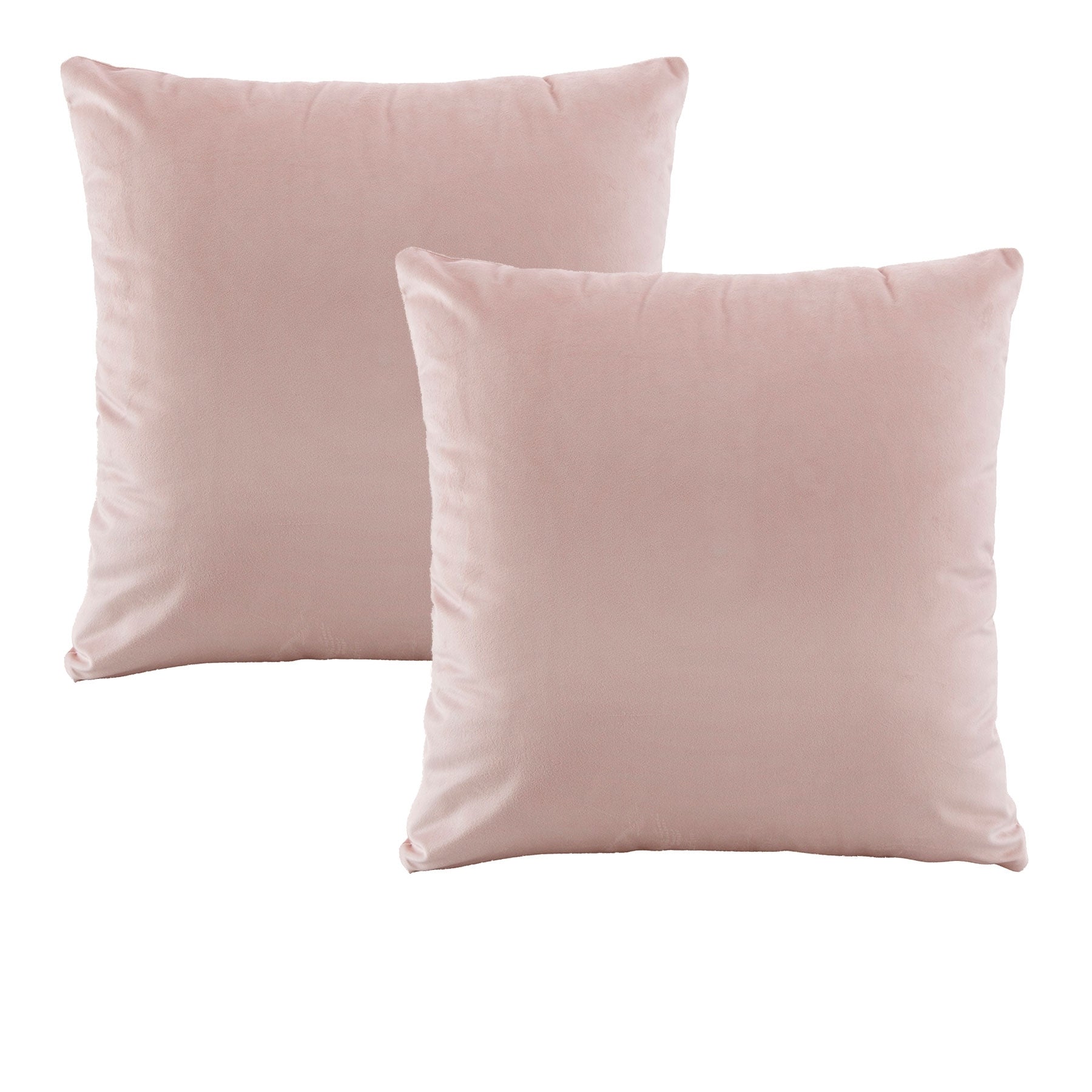 Bianca Pair of Vivid Coordinates Velvet Blush European Pillowcases 65 x 65 cm V442-BCA-PILLOWC-VIVIDCOOR-VELVETBLUSH-EU