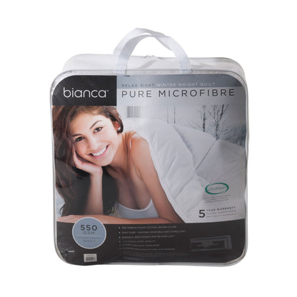 Bianca 550GSM Relax Right Winter Microfibre Quilt King V442-BCA-QUILT-550MICROFIBRE-WHITE-KI