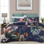 Bianca Balwyn Navy Cotton Sateen Botanical Quilt Cover Set Queen V442-BCA-QUILTCS-BALWYN-NAVY-QS