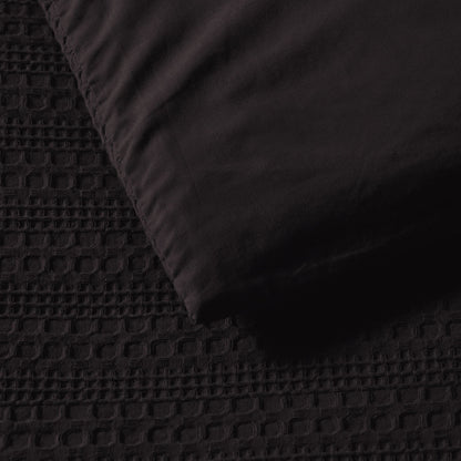 Bianca Kahlani Chocolate Waffle Quilt Cover Set Single V442-BCA-QUILTCS-KAHLANI-CHOCOLATE-SB