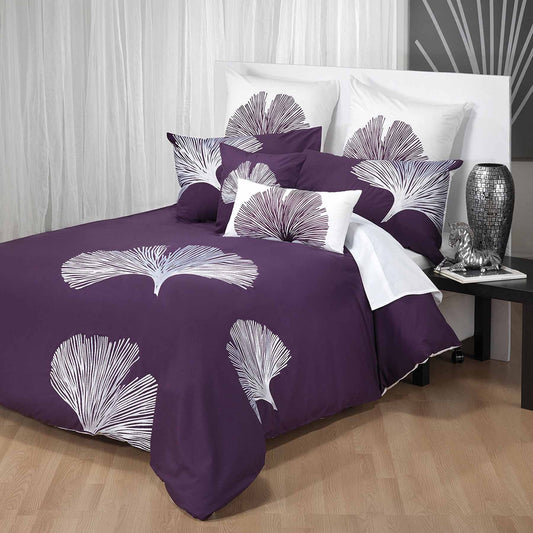 Bianca Kalista Aubergine Quilt Cover Set Queen V442-BCA-QUILTCS-KALISTA-AUBERGINE-QS