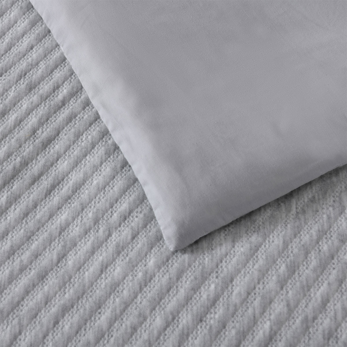 Bianca Pesaro Grey Polyester Cotton Quilt Cover Set King V442-BCA-QUILTCS-PESARO-GREY-KI