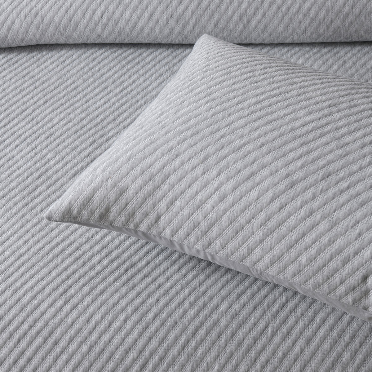 Bianca Pesaro Grey Polyester Cotton Quilt Cover Set Queen V442-BCA-QUILTCS-PESARO-GREY-QS