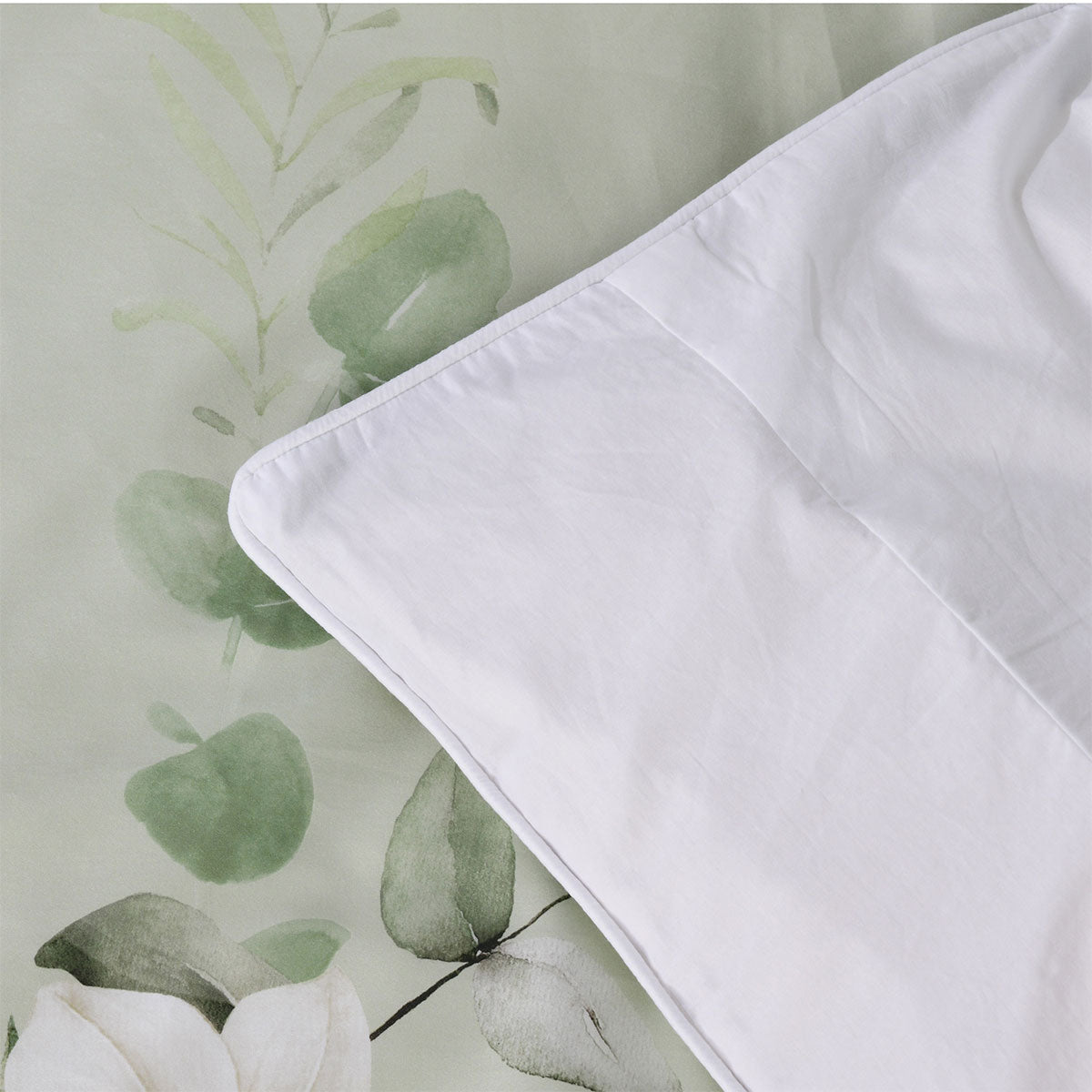 Bianca Salisbury Sage Floral Cotton Sateen Quilt Cover Set Super King V442-BCA-QUILTCS-SALISBURY-SAGE-SK