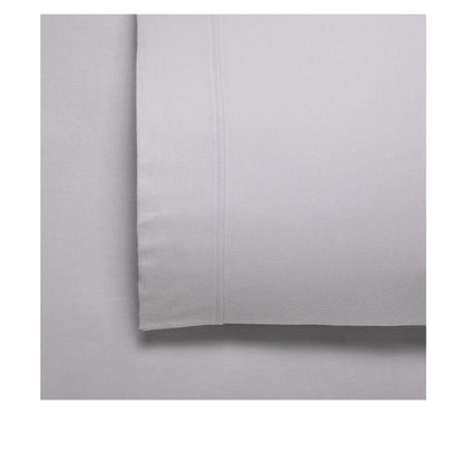 Bianca Fletcher Flannelette Cotton Sheet Set Stone Super King V442-BCA-SHEETS-FLETCHER-STONE-SK