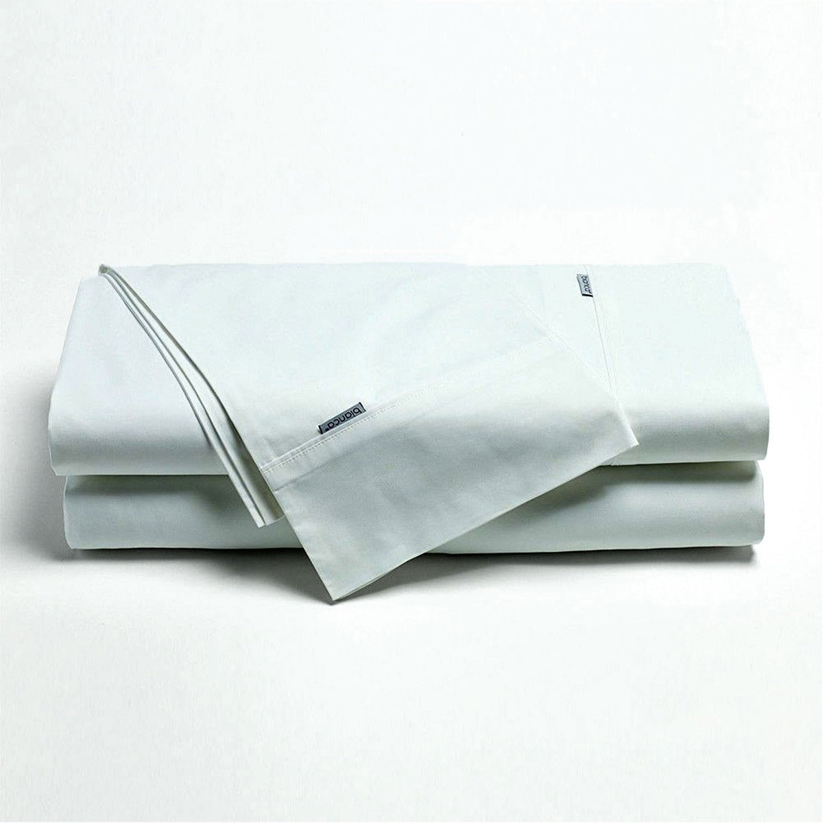 Bianca Heston Cotton Percale Sheet Set White King V442-BCA-SHEETS-HESTON-WHITE-KI