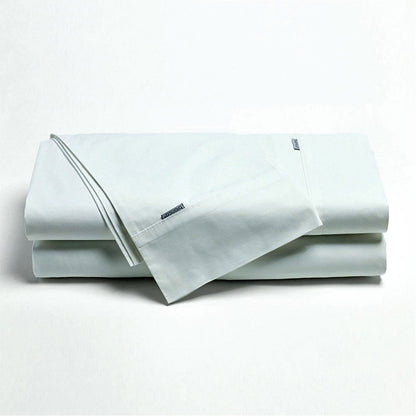 Bianca Heston Cotton Percale Sheet Set White King Single V442-BCA-SHEETS-HESTON-WHITE-KS