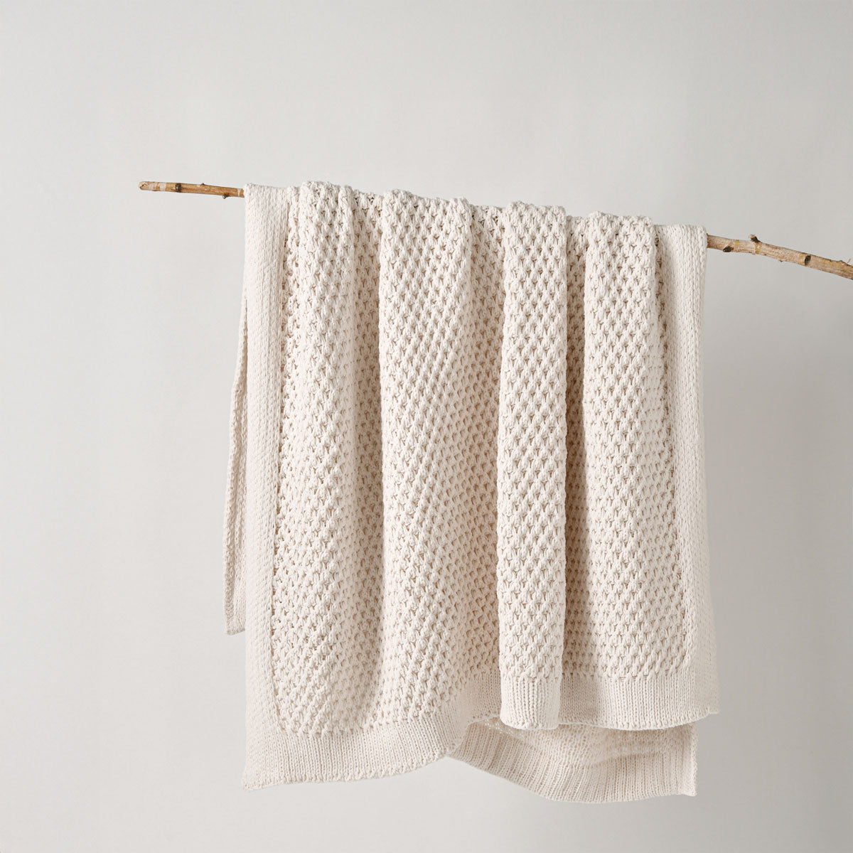Bianca Sofala Cream Polyester Chenille Throw Rug 130 x 170 cm V442-BCA-THROW-SOFALA-CREAM-RE