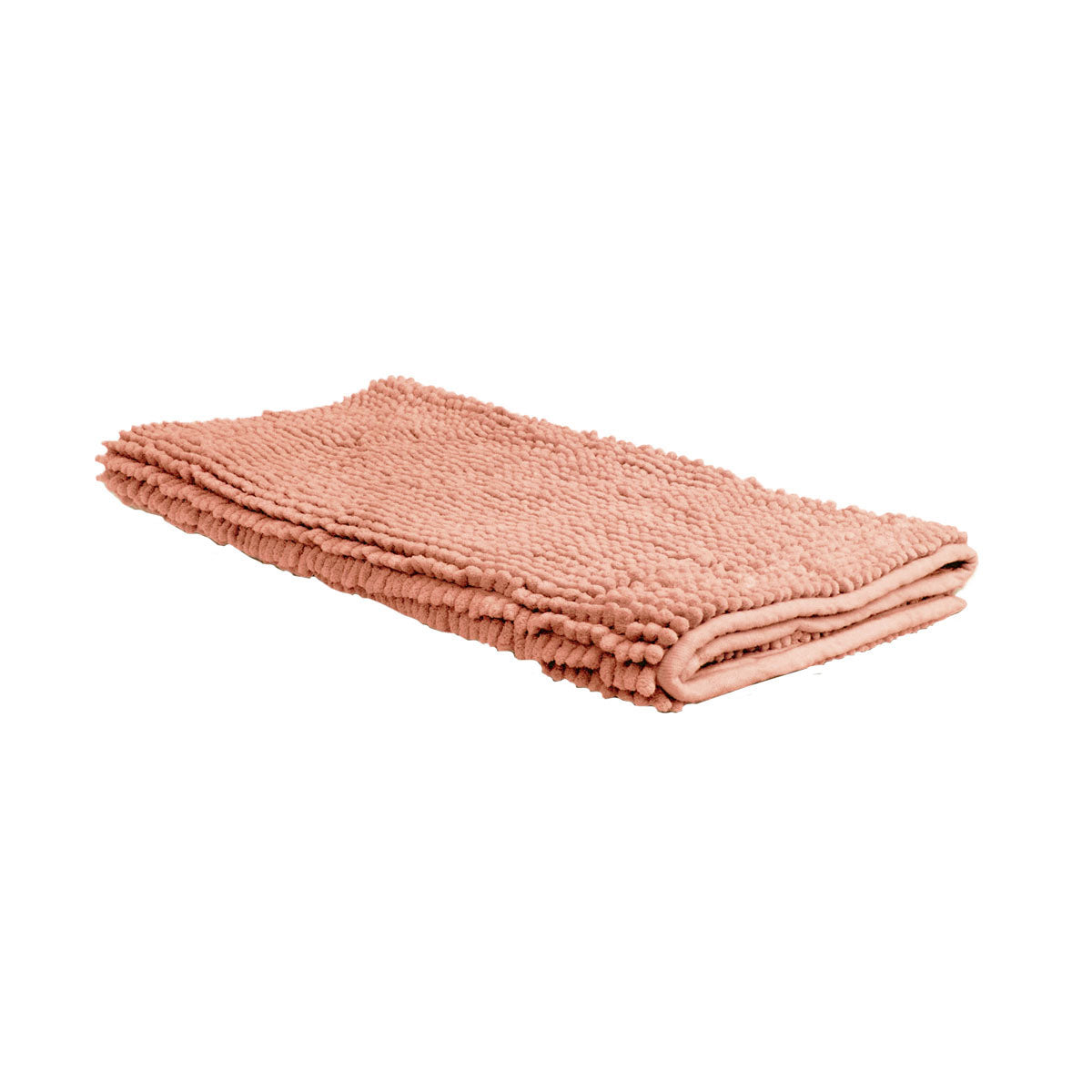 Chenille Toggle Bath Mat 50 x 80cm Coral V442-BZO-BATHM-CHANILLETOGGLE-CORAL-RE