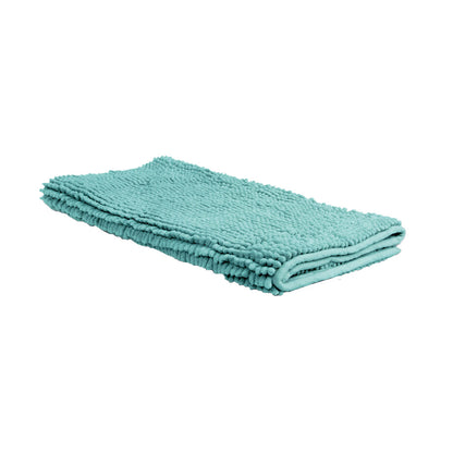 Chenille Toggle Bath Mat 50 x 80cm Teal V442-BZO-BATHM-CHANILLETOGGLE-TEAL-RE