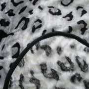 375gsm 1 Ply Animal Print Faux Mink Blanket Queen 200x240 cm Snow Leopard V442-BZO-BLANKET-375ANIMALLEOPARD-SNOW-QS