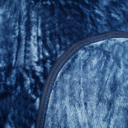 375gsm 1 Ply Solid Faux Mink Blanket Queen 200x240 cm Plum V442-BZO-BLANKET-375SOLID-PLUM-QS