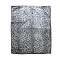 675gsm 2 Ply Animal Print Faux Mink Blanket Queen 200x240 cm Snow Leopard V442-BZO-BLANKET-675ANIMALLEOPARD-SNOW-QS