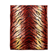 675gsm 2 Ply Animal Print Faux Mink Blanket Queen 200x240 cm Tiger V442-BZO-BLANKET-675ANIMALTIGER-RED-QS