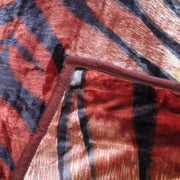 675gsm 2 Ply Animal Print Faux Mink Blanket Queen 200x240 cm Tiger V442-BZO-BLANKET-675ANIMALTIGER-RED-QS