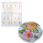 3 Pce Cafe Blooms Lace Kitchen Curtain Set V442-BZO-CURTAIN-3PCEBLOOMS3521-WHITE-RE