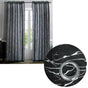 Pair of Sheer Eyelet Curtains Black with Silver Foils 137 x 213 cm V442-BZO-CURTAIN-PAIRSHEERFOIL-BLACKSILVER-RE