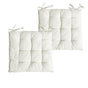 Set of 2 Colter Cotton Chair Pads Cream V442-BZO-MISC-PAIRCHAIRPAD-CREAM-SQ