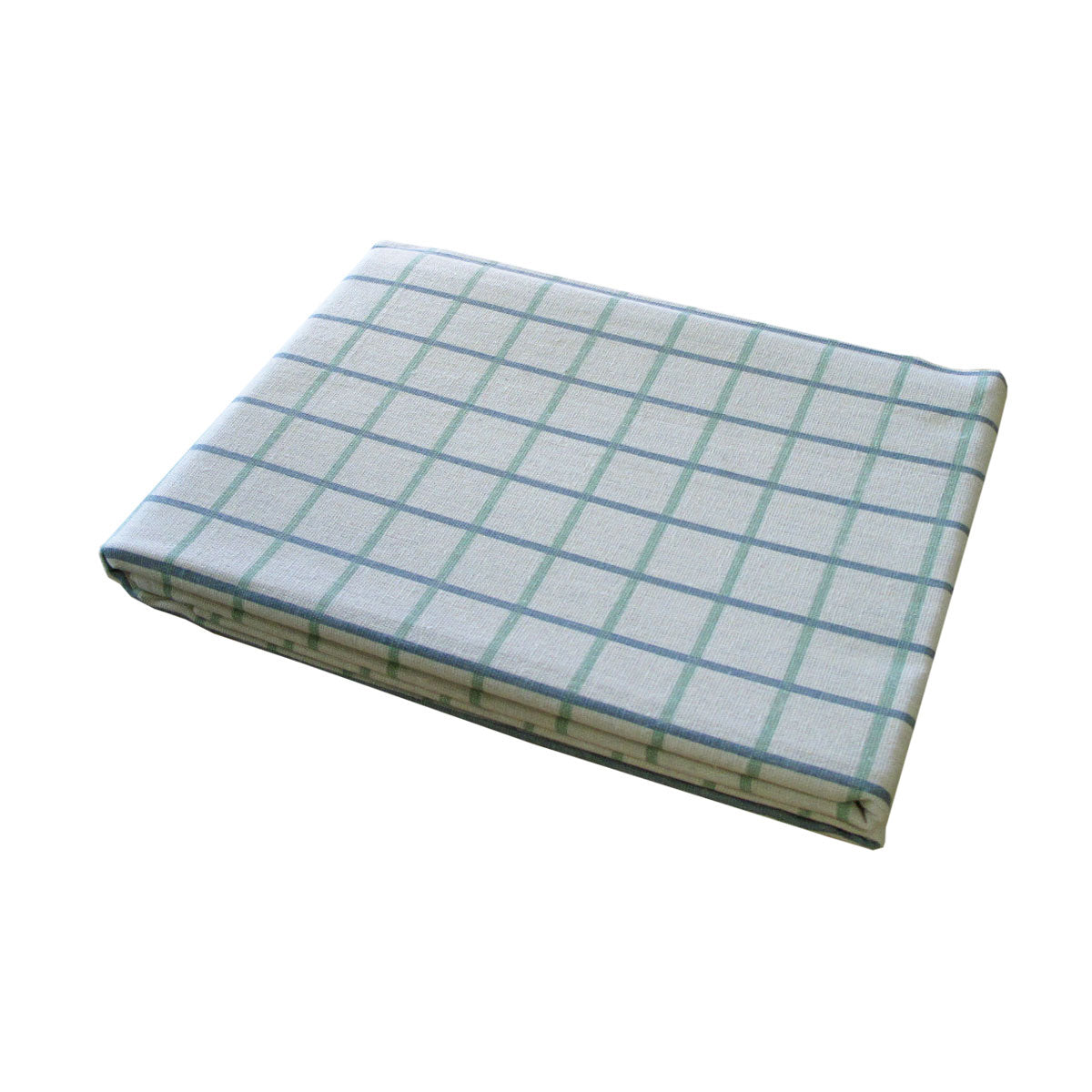 Cotton Grid Checks Oblong Table Cloth Blue 150 x 230cm V442-BZO-TABLEC-GRIDCHECKS230-BLUE-RE