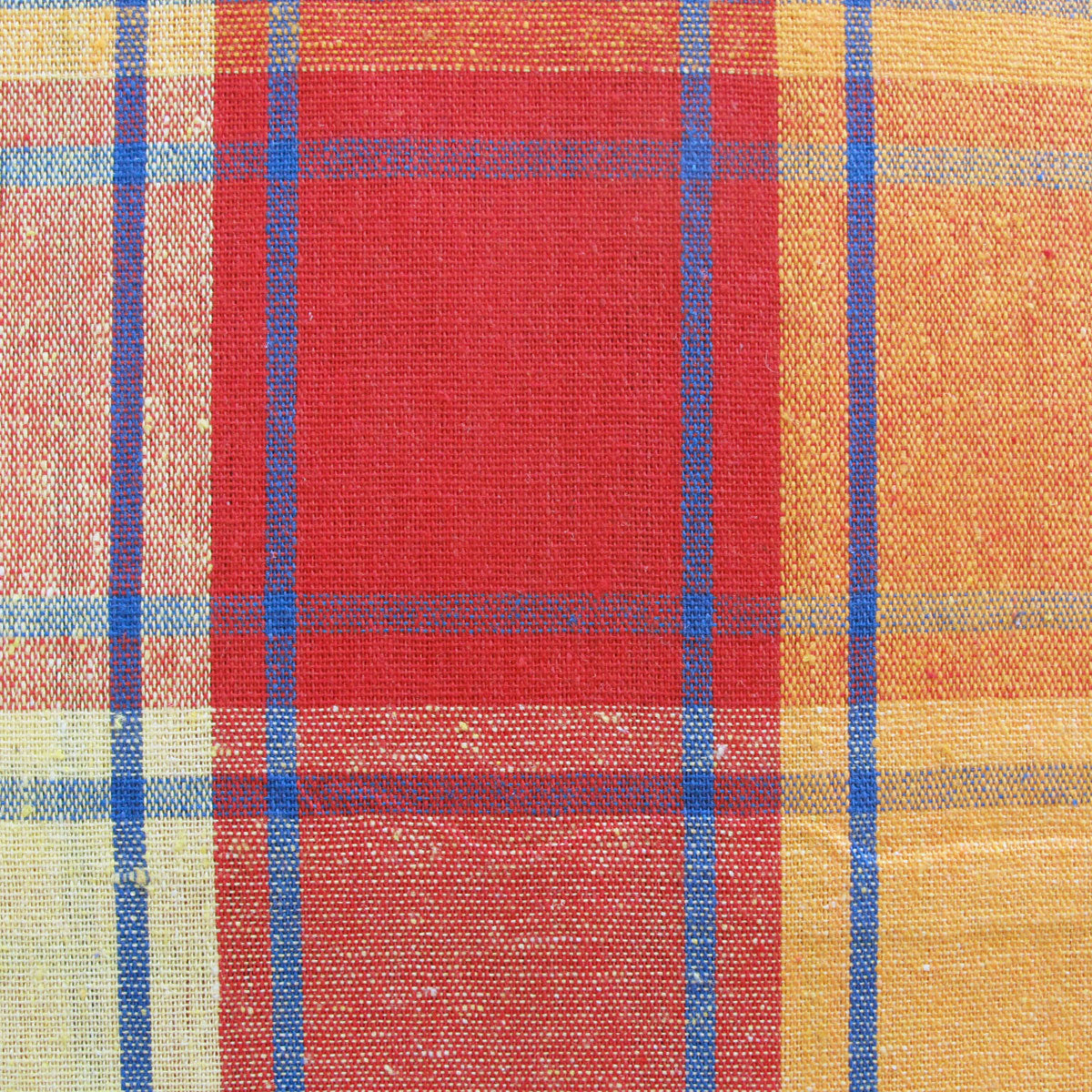 Cotton Plaid Checks Oblong Table Cloth Yellow 130 x 180cm V442-BZO-TABLEC-PLAIDCHECKS180-YELLOW-RE