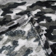 190GSM Boys Cool Ultra Soft Coral Fleece Throw 127 x 152cm Army Camouflage V442-BZO-THROW-CORALARMYCAMOUFLAGE-GREY-RE