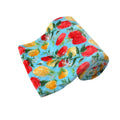 190GSM Fashion Printed Ultra Soft Coral Fleece Throw 127 x 152cm Fruit & Bees V442-BZO-THROW-CORALFRUITBEES-BLUE-RE