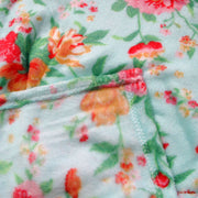 190GSM Fashion Printed Ultra Soft Coral Fleece Throw 127 x 152cm Tropical Floral Turquoise V442-BZO-THROW-CORALTROPICALFLORA-TURQUOISE-RE