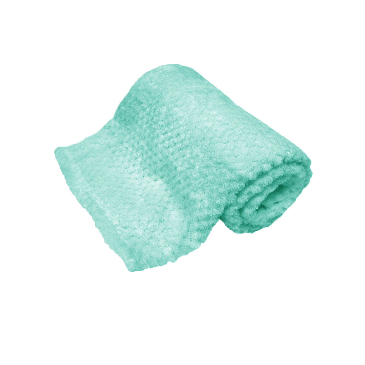 180GSM Soft Popcorn Coral Fleece Throw Rug 127 x 152cm Light Turquoise V442-BZO-THROW-POPCORN-TURQUOISE-RE