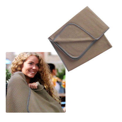 250GSM Ribbed Polar Fleece Throw 100 x 150cm Latte V442-BZO-THROW-RIBBEDPOLAR-LATTE-RE