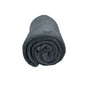 Solid Colour Soft Coral Fleece Throw Rug 127 x 152 cm Charcoal V442-BZO-THROW-SOLIDCORALFLEECE-CHARCOAL-RE