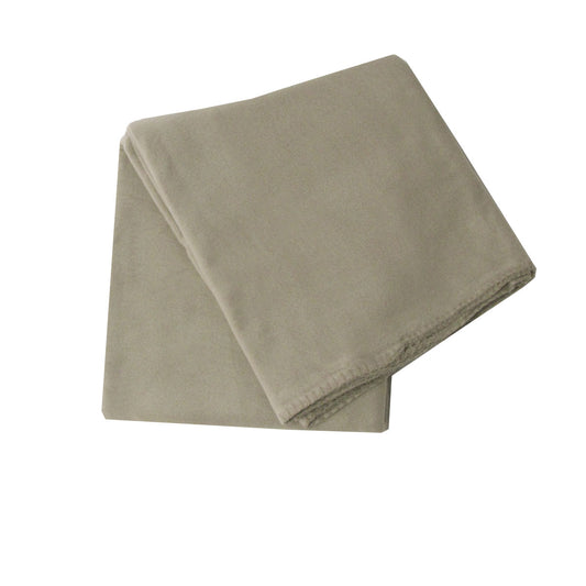 180GSM Extra Large Polar Fleece Throw Blanket 150 x 200cm Latte V442-BZO-THROW-SOLIDPOLAR-LATTE-RE