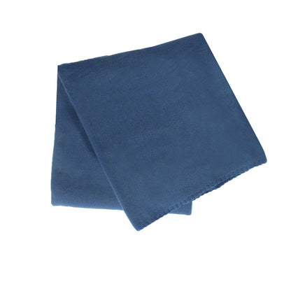 180GSM Extra Large Polar Fleece Throw Blanket 150 x 200cm Steel Blue V442-BZO-THROW-SOLIDPOLAR-STEELBLUE-RE