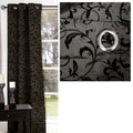 One Piece of Options Flocking Unlined Curtain 110 x 213 cm Charcoal V442-CAP-CURTAIN-OPTIONSFLOCKING-CHARCOAL-RE