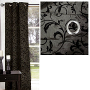 One Piece of Options Flocking Unlined Curtain 110 x 213 cm Charcoal V442-CAP-CURTAIN-OPTIONSFLOCKING-CHARCOAL-RE