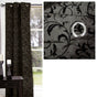 One Piece of Options Flocking Unlined Curtain 110 x 213 cm Charcoal V442-CAP-CURTAIN-OPTIONSFLOCKING-CHARCOAL-RE