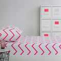 250TC Tribal Dream 100% Cotton Fitted Combo Set Single V442-CAP-FITTEDSS-TRIBALDREAM-PINK-SB