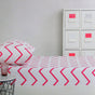 250TC Tribal Dream 100% Cotton Fitted Combo Set Single V442-CAP-FITTEDSS-TRIBALDREAM-PINK-SB