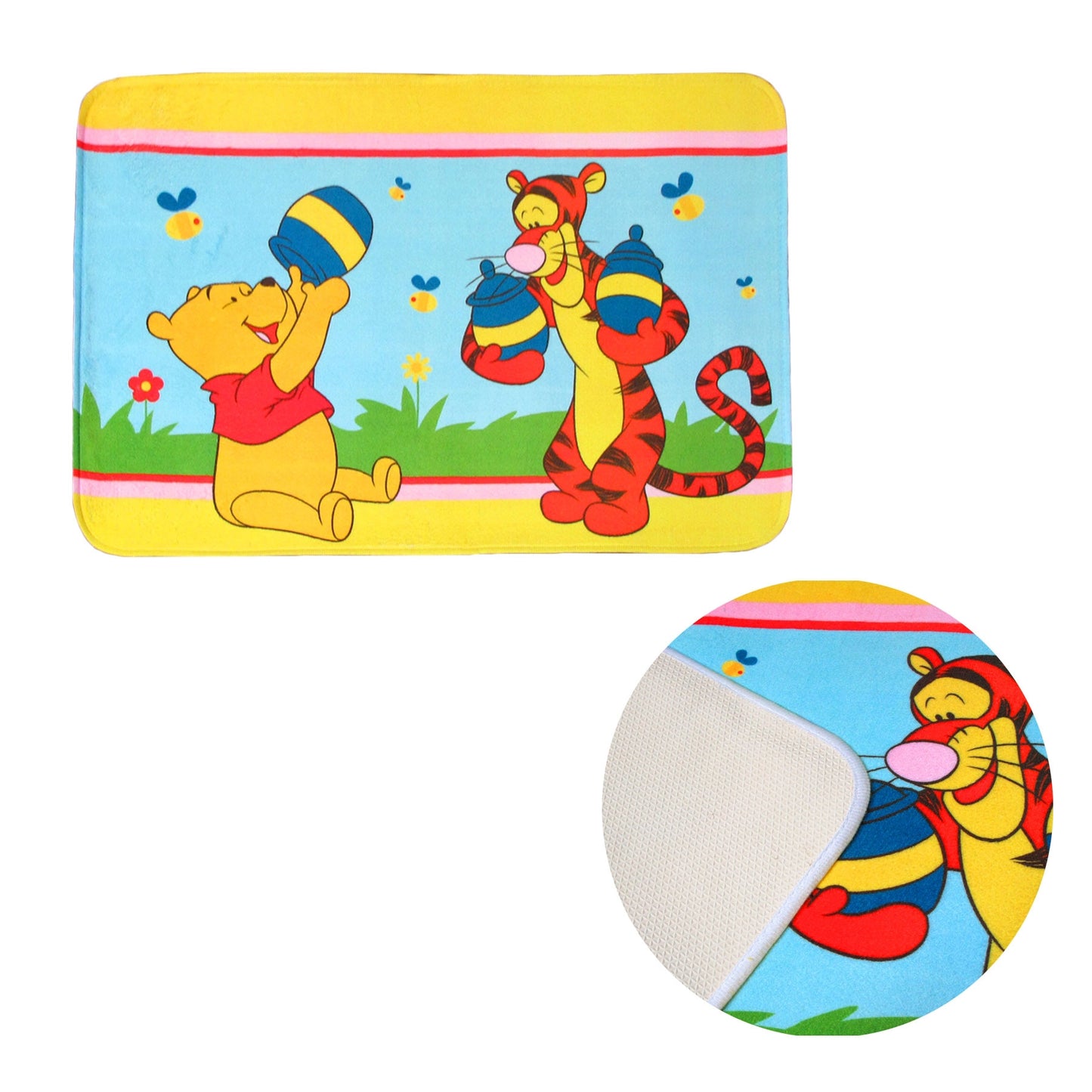 Kids Floor Mat Pooh & Tigher Honey V442-CAP-FLOORR-POOHTIGHERHONEY-MULTI-RE