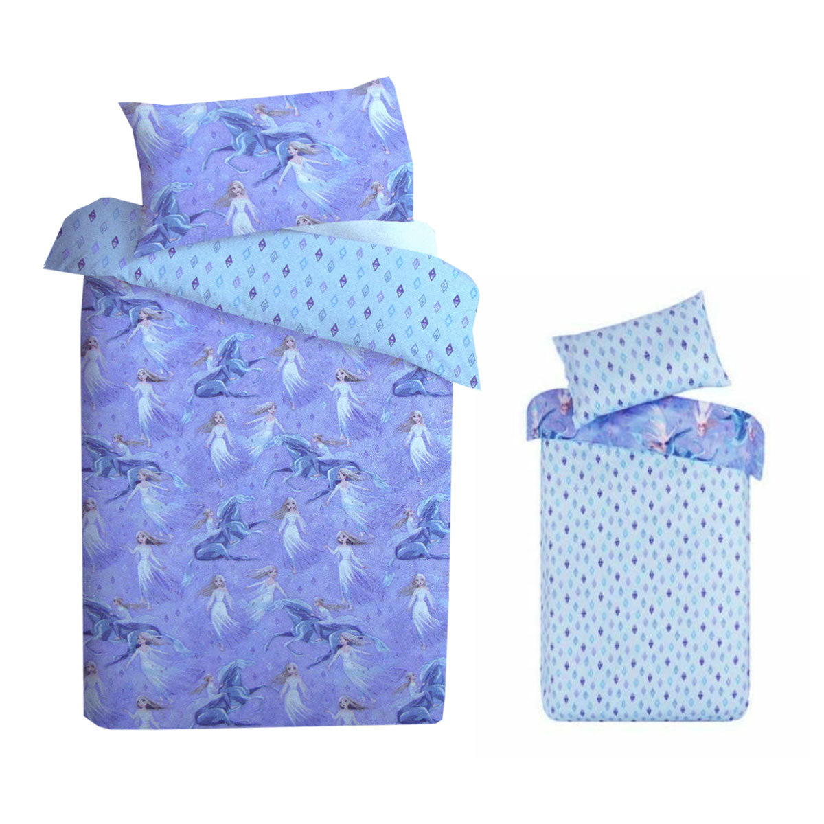 Caprice Disney Frozen Elsa Reversible Licensed Quilt Cover Set Single V442-CAP-QUILTCS-FROZEN6311-LILAC-SB