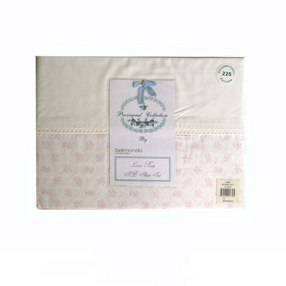 225TC Lara Rose Sheet Set Single V442-CAP-SHEETS-LARAROSE-CREAM-SB