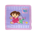 Caprice Polar Fleece Throw Rug Dora Explorer with Monkey 100 x 100 cm V442-CAP-THROW-DORAWITHMONKEY-RED-SQ