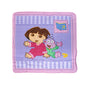 Caprice Polar Fleece Throw Rug Dora Explorer with Monkey 100 x 100 cm V442-CAP-THROW-DORAWITHMONKEY-RED-SQ