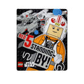 Polar Fleece Throw Rug Lego Star War Red 5 Standing By V442-CAP-THROW-RED5STANDINGBY-MULTI-RE